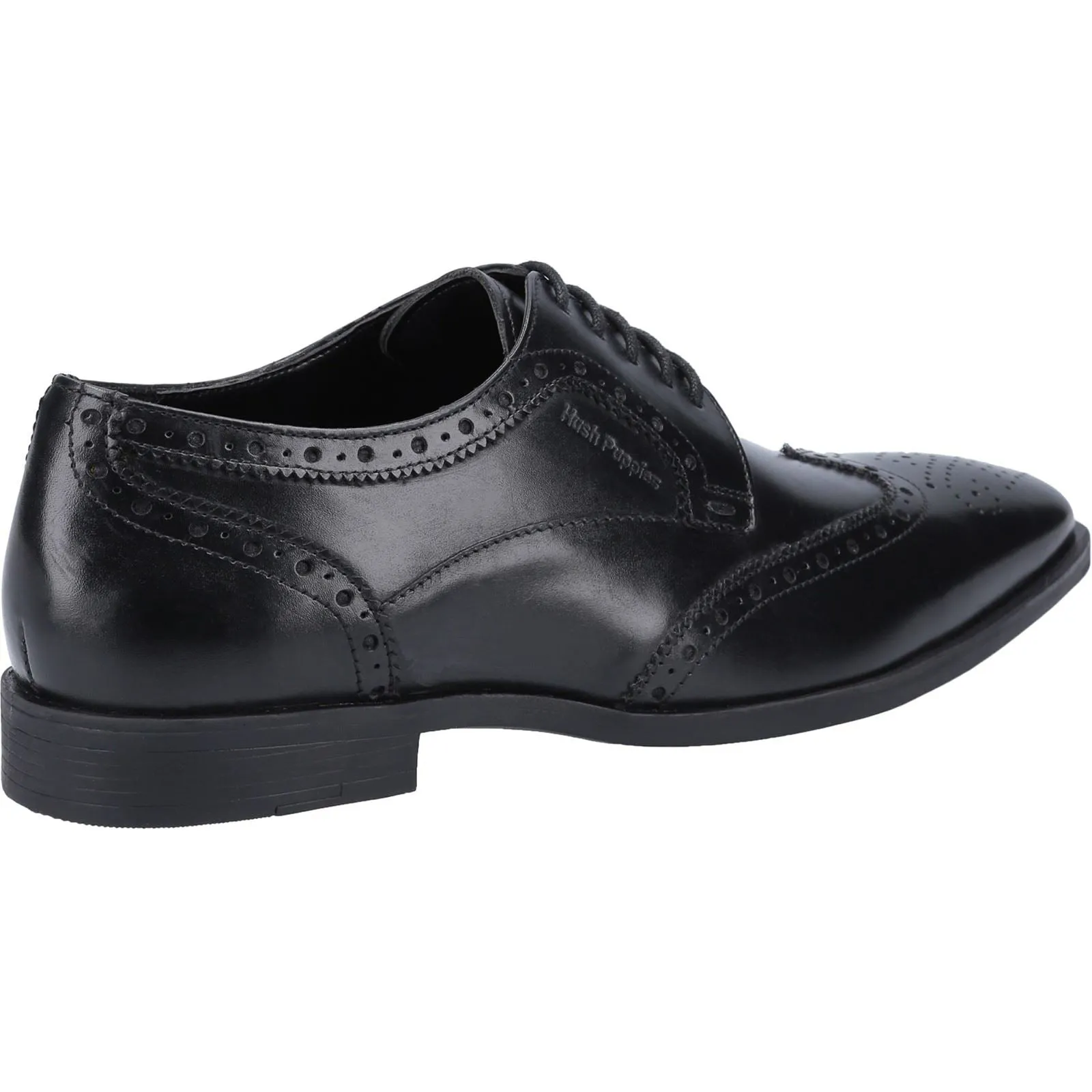 Hush Puppies Men's Elliot Brogue School Shoe in Black