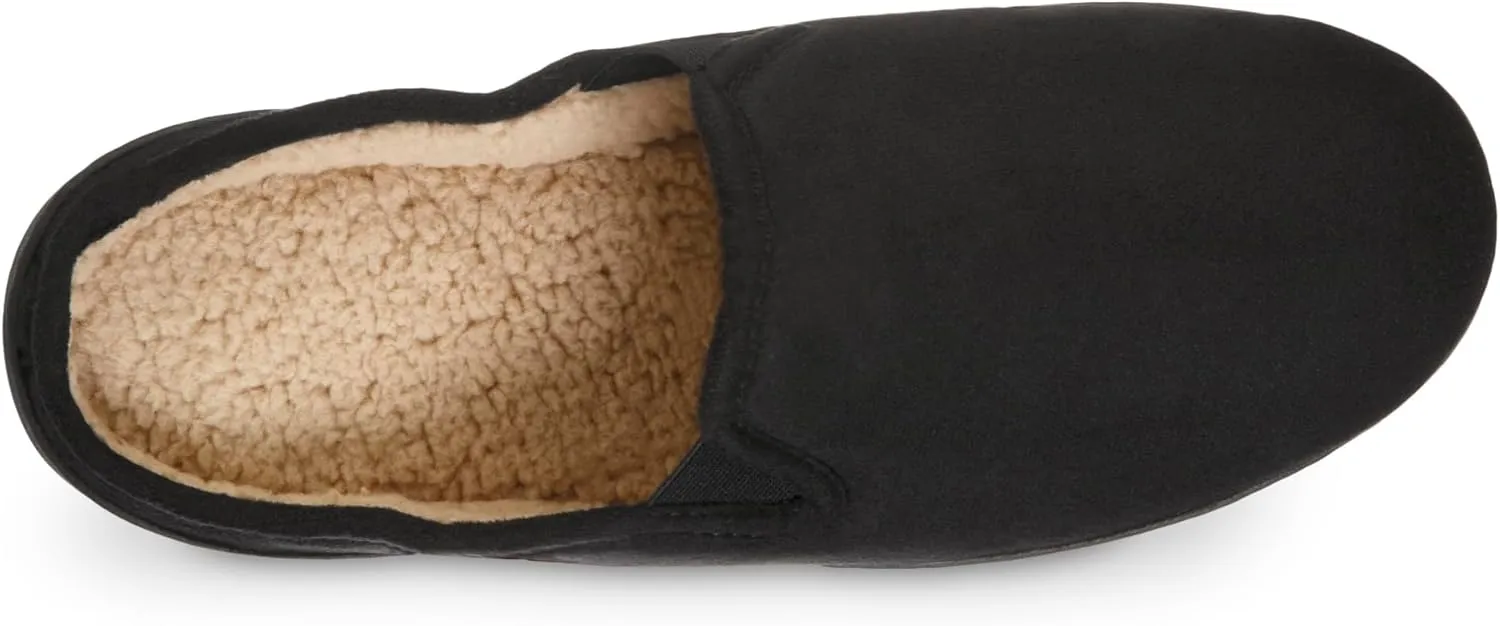 isotoner Men's, Advanced Gel Infused Memory Foam Microsuede Vincent Hoodback Eco Comfort Recycled Slippers Clog