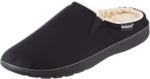 isotoner Men's, Advanced Gel Infused Memory Foam Microsuede Vincent Hoodback Eco Comfort Recycled Slippers Clog