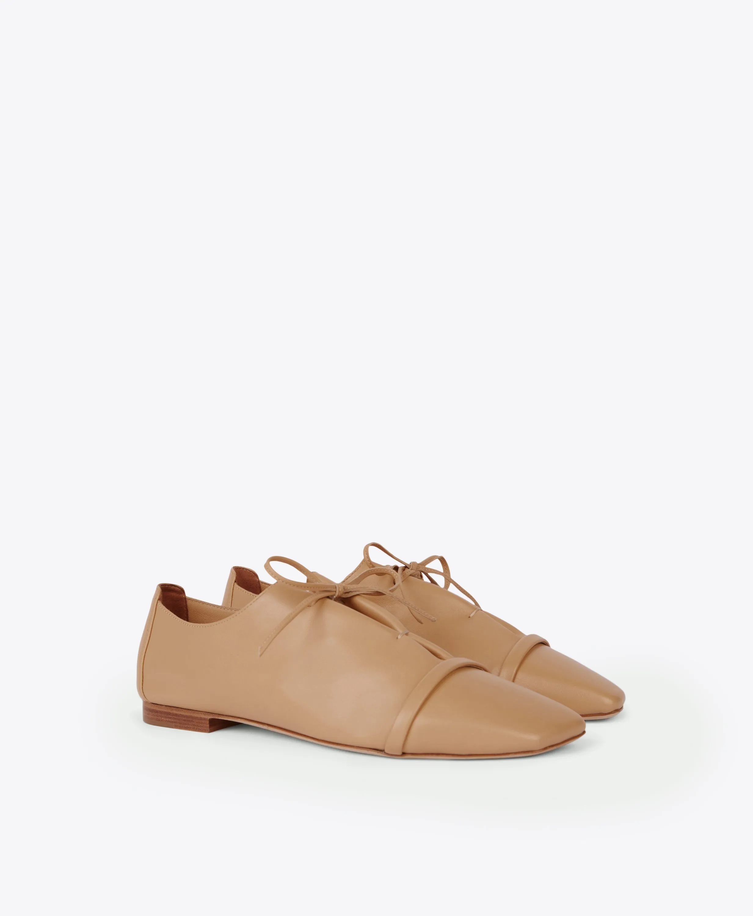 Jean Honey Leather Flats