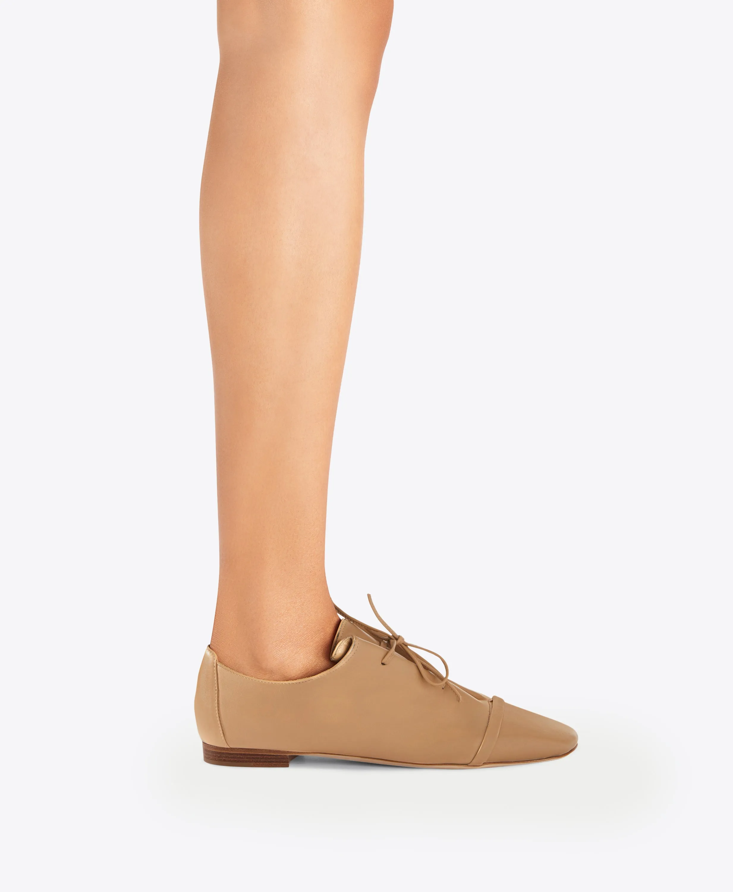 Jean Honey Leather Flats