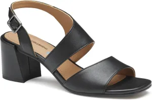 Johnston & Murphy Women’s Everly Asymmetrical Slide Sandals, 2.5” Slip On Heels for Women, Women’s Heeled Sandals