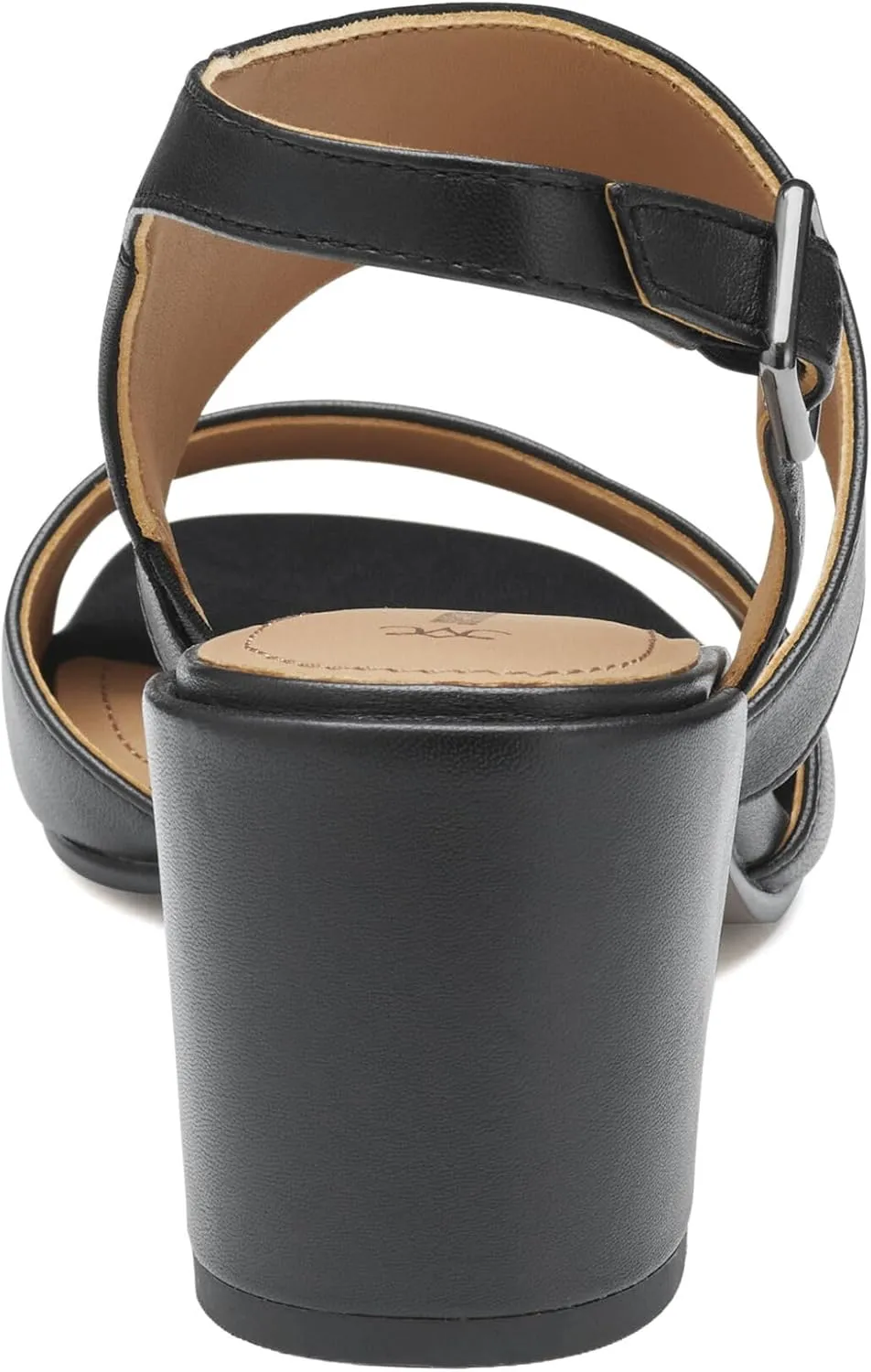 Johnston & Murphy Women’s Everly Asymmetrical Slide Sandals, 2.5” Slip On Heels for Women, Women’s Heeled Sandals