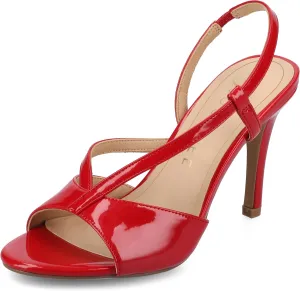 Journee Womens cushioned footbed and Varra Faux Leather Stiletto Heels