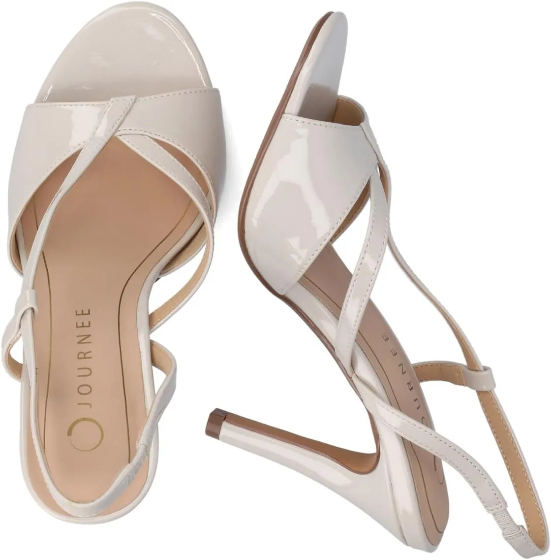 Journee Womens cushioned footbed and Varra Faux Leather Stiletto Heels