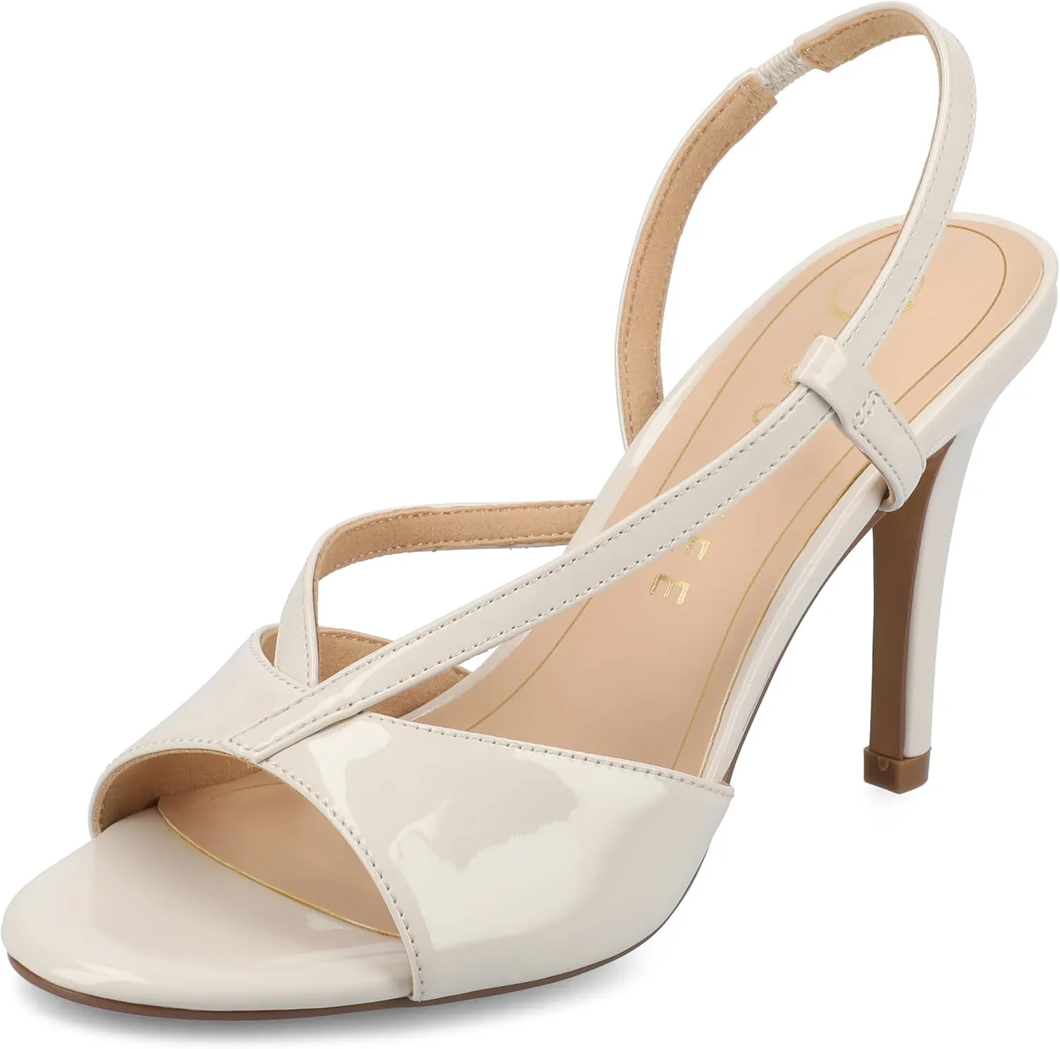 Journee Womens cushioned footbed and Varra Faux Leather Stiletto Heels