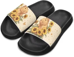 JoyLamoria Animals Pattern Sandals House Slides for Kids Pillow Slippers Comfy Cushioned Pool Beach Lightweight Open Toe