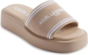Karl Lagerfeld Paris Women's Cushioned Insole Everyday Ohare-Platform Slide Sandal