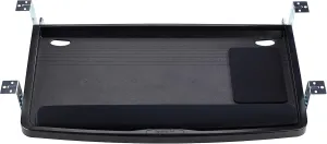 Kensington Keyboard Tray Under Desk, SmartFit Ergonomic Slide-Out Keyboard Drawer with Cable Management, Extra-Wide Height Adjustable Keyboard Holder, 24.5" x 11.75", Black K60004US
