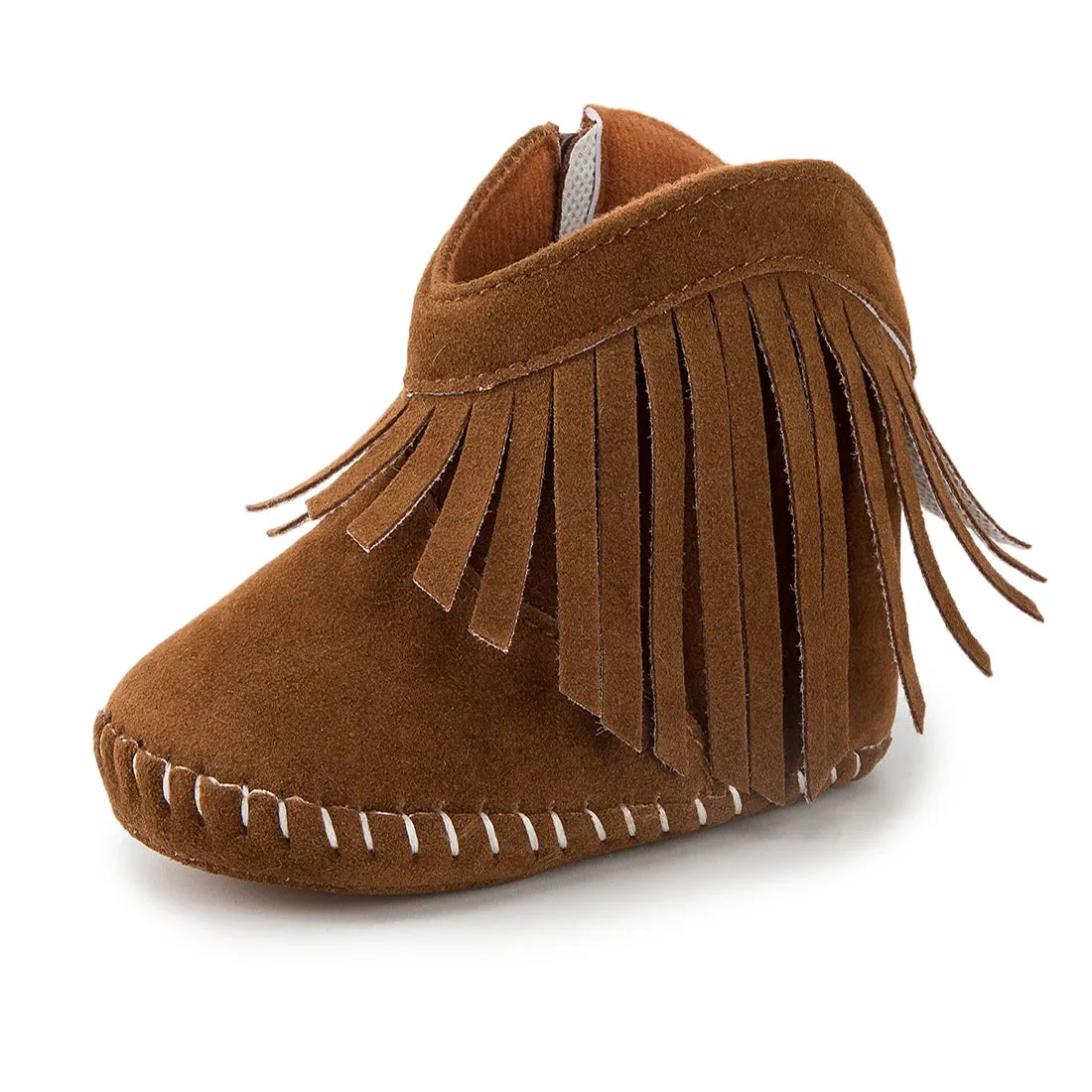 KIDSUN Baby Booties Girl Boy Pre walker Solid Infant Toddler First Walkers Soft Sole Anti-slip Boots Newborn Moccasin