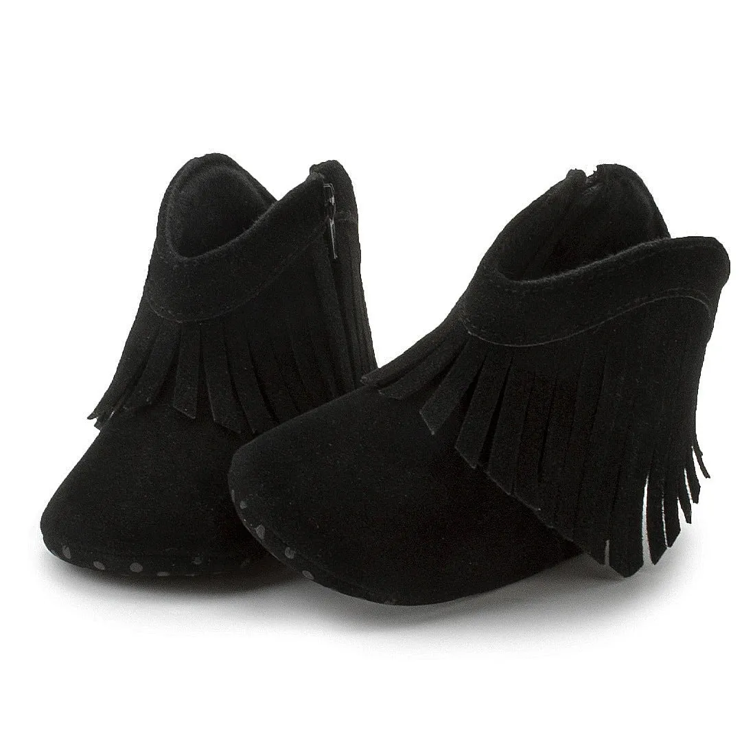 KIDSUN Baby Booties Girl Boy Pre walker Solid Infant Toddler First Walkers Soft Sole Anti-slip Boots Newborn Moccasin