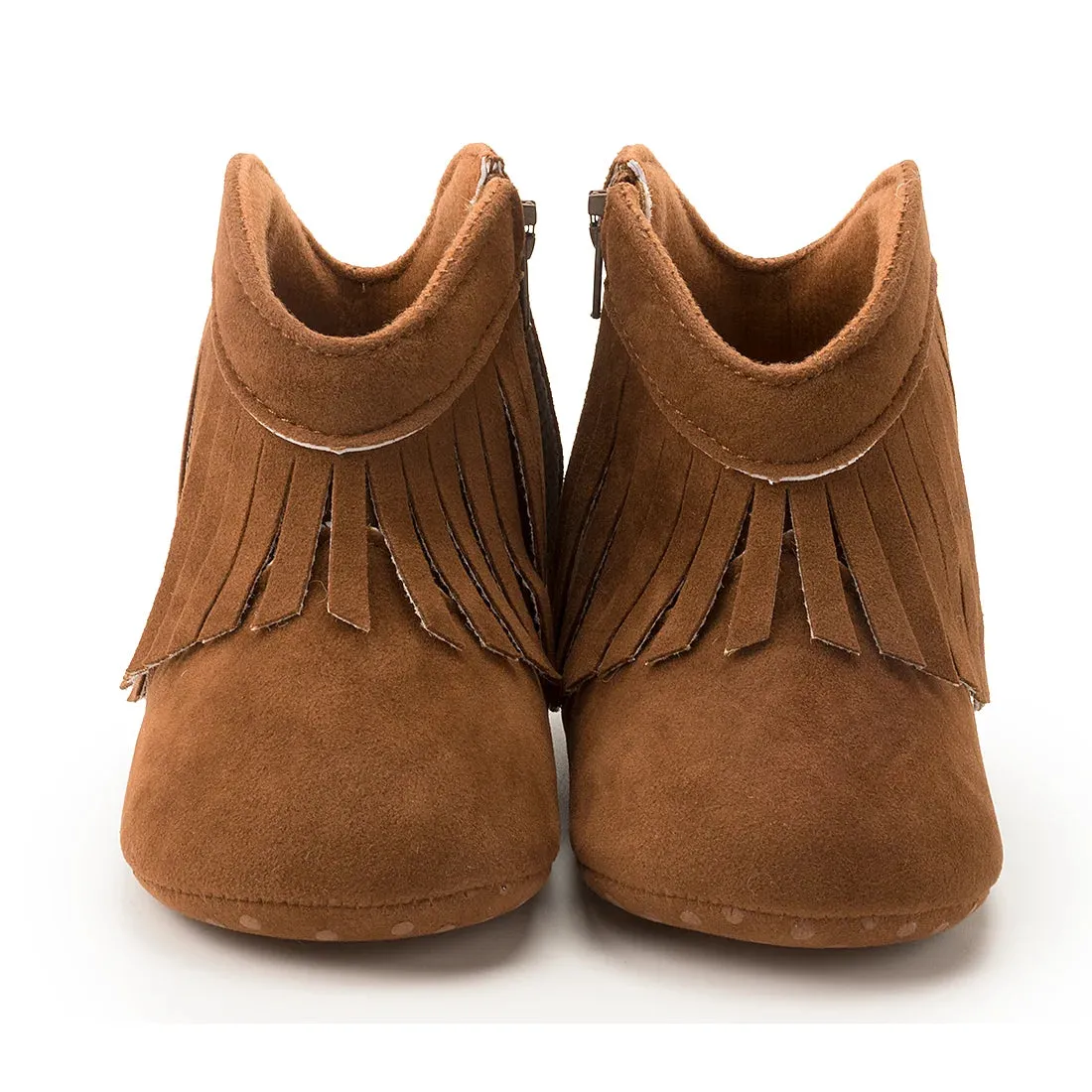 KIDSUN Baby Booties Girl Boy Pre walker Solid Infant Toddler First Walkers Soft Sole Anti-slip Boots Newborn Moccasin