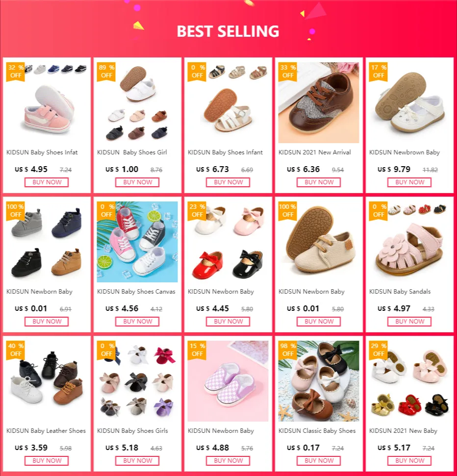 KIDSUN Baby Booties Girl Boy Pre walker Solid Infant Toddler First Walkers Soft Sole Anti-slip Boots Newborn Moccasin
