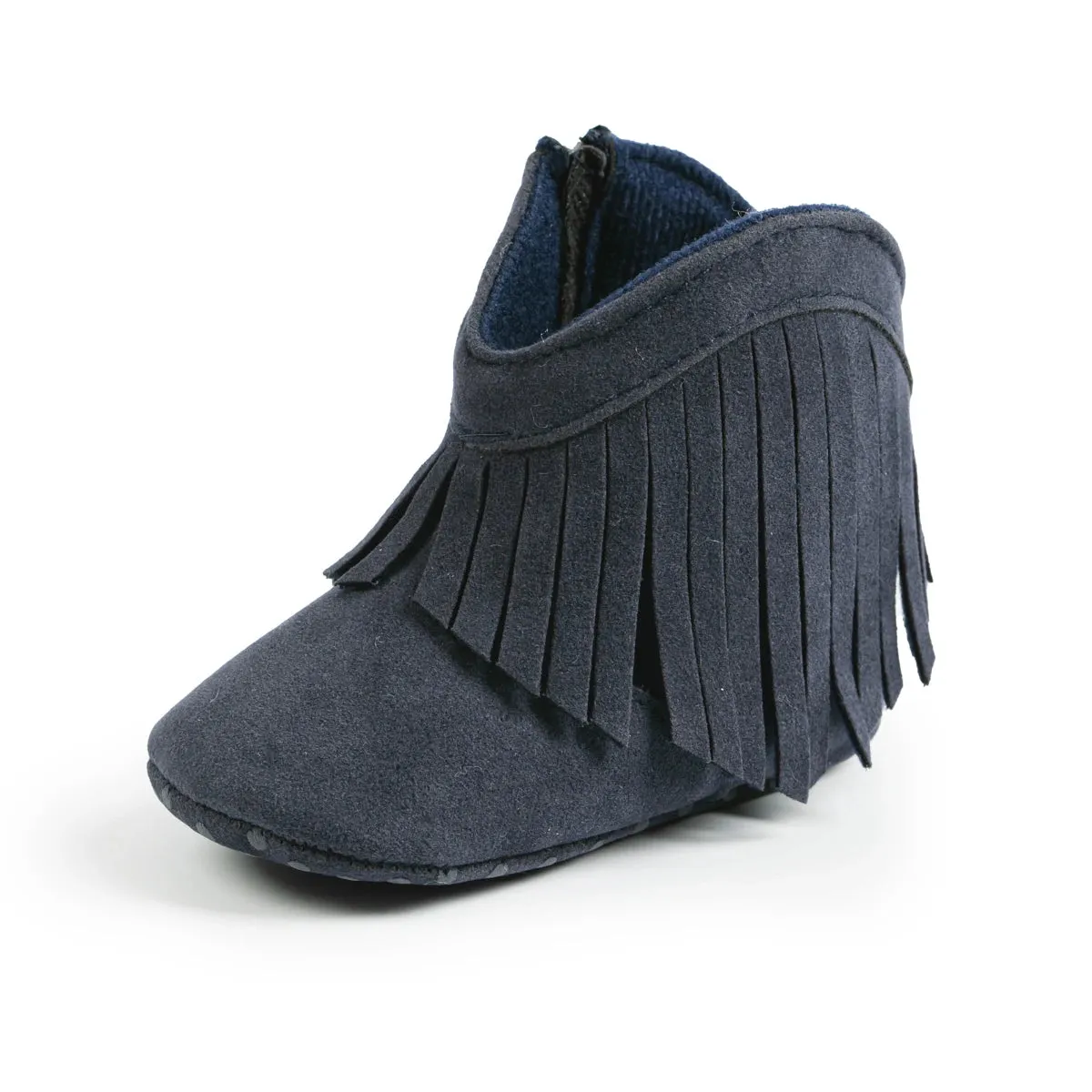 KIDSUN Baby Booties Girl Boy Pre walker Solid Infant Toddler First Walkers Soft Sole Anti-slip Boots Newborn Moccasin