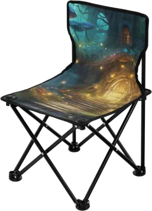 Kigai Folding Camping Chair Heavy Duty Chair Ultralight Compact Portable Beach Chair for Outdoor Camp, Hiking, Travel, Beach, Sporting Event and Picnic, Huts in Forest