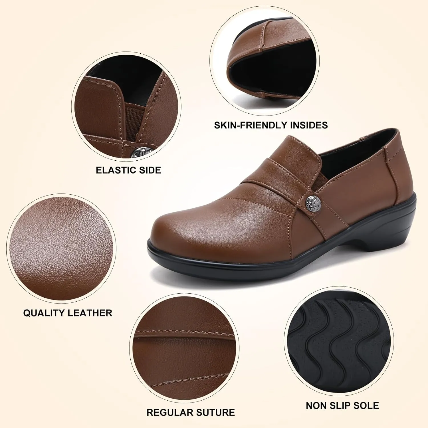 LDJ Loafers for Business Casual - Women's Office & Work Shoes
