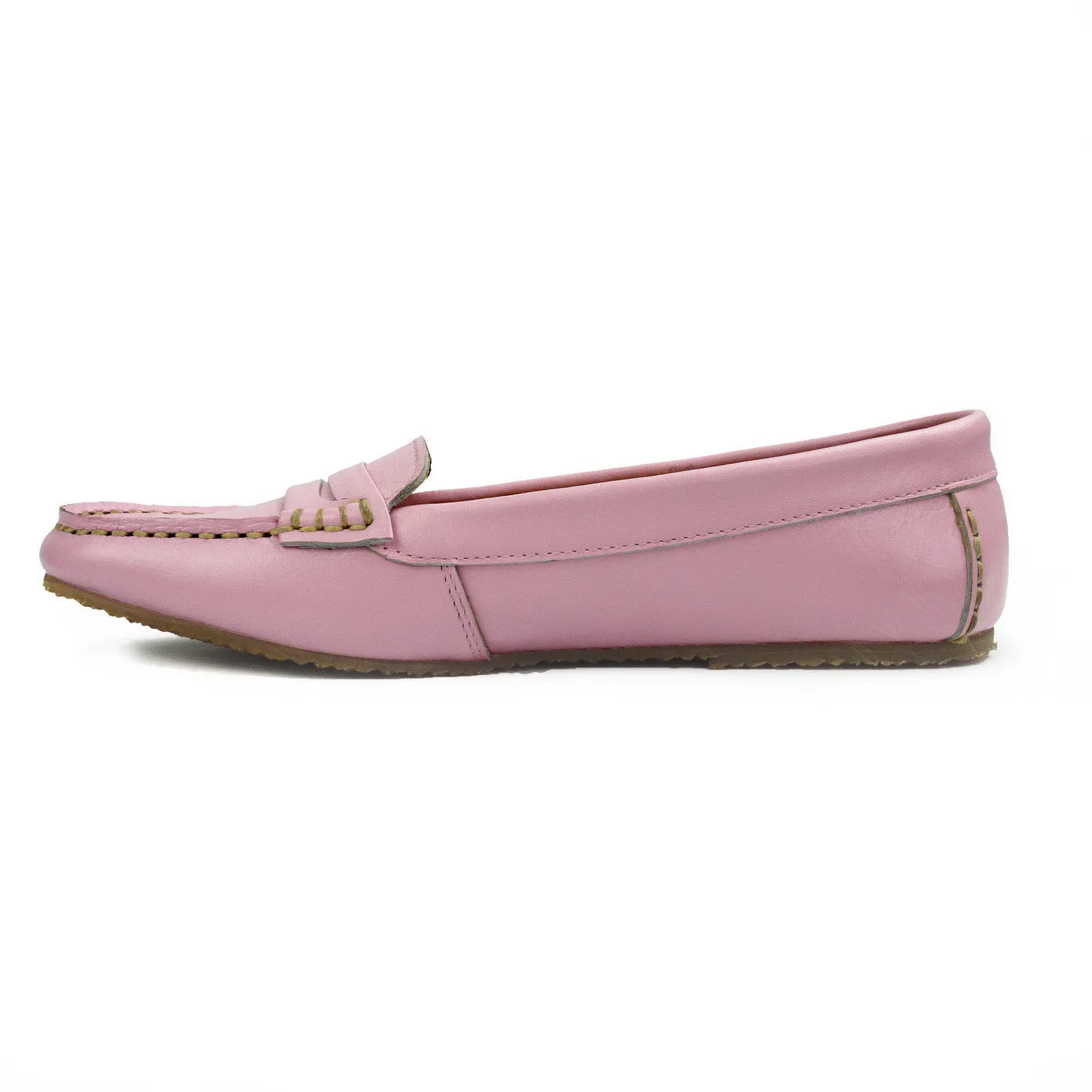 Leather Moccasin Soft Milky Pink