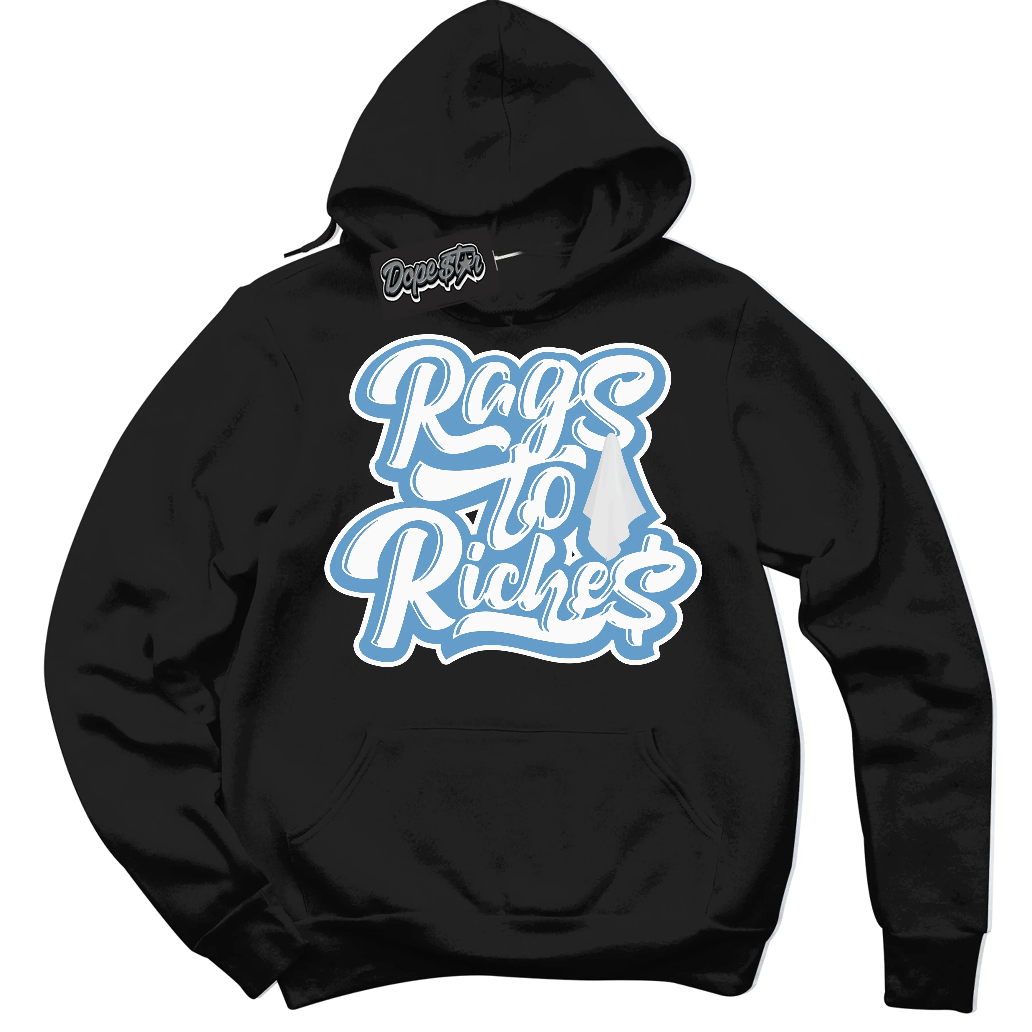 Legend Blue 1s Sneaker Hoodie Rags To Riches Graphic