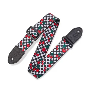 Levys Fruit Salad Cherries Guitar Strap - MP2FS-002