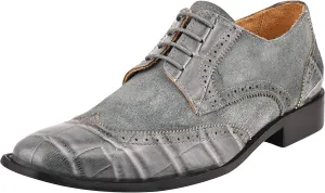 LIBERTYZENO Mens Genuine Leather Adults Wingtip Lace Up Oxford Dress Shoes for Prom Graduation