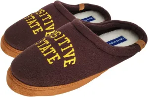 Life is Good Men's Open Back Fleece Slipper, 303593M - Suede & Fleece Indoor/Outdoor Plush & Cozy with Soft Foam & Rubber Sole Slippers