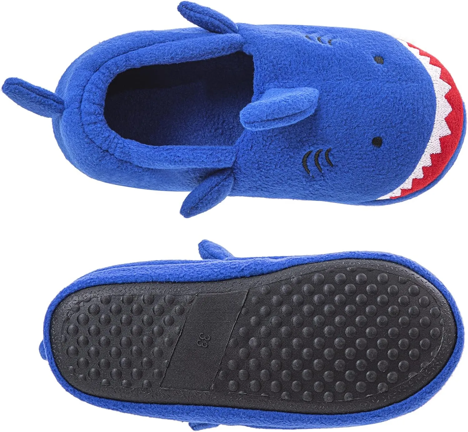 Little Kids Big Boys House Slippers, Kids Warm Slip On Home Slippers with Soft Memory Foam Cute Winter Nonslip Indoor Shark Dinosaur Soccer Dog Slippers