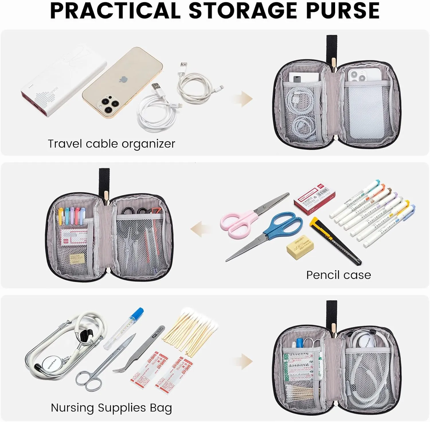 LOVEVOOK Laptop Backpack Purse for Women Waterproof Teacher Nurse Bag, 17.3 Inch Work Laptop Bag with Organizer Bag Business Travel Computer Backpack, 2pcs set