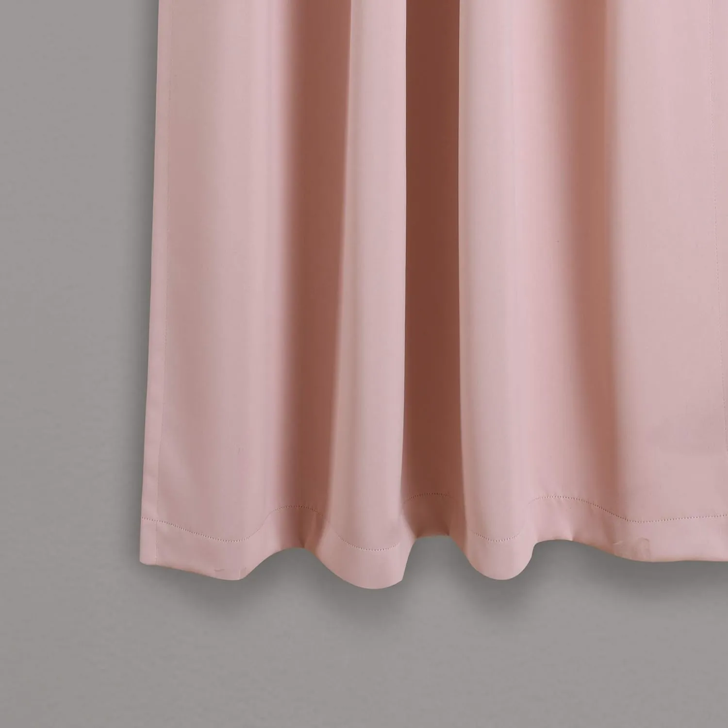 Lush Decor Insulated Back Tab Blackout Window Curtain Panel Pair, 63" L x 52" W, Pink