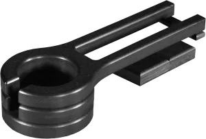 LuxCraft Glider Cup Holder Attachment for Outdoor Gliders, Slide Out Cup Holder for Outside Glider Chairs, Space Saving Design - Amish Made USA (Black)
