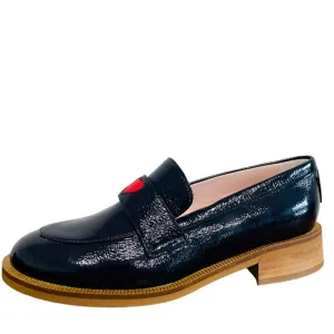 Marco Moreo Navy Red Heart Loafer|MG1232JN
