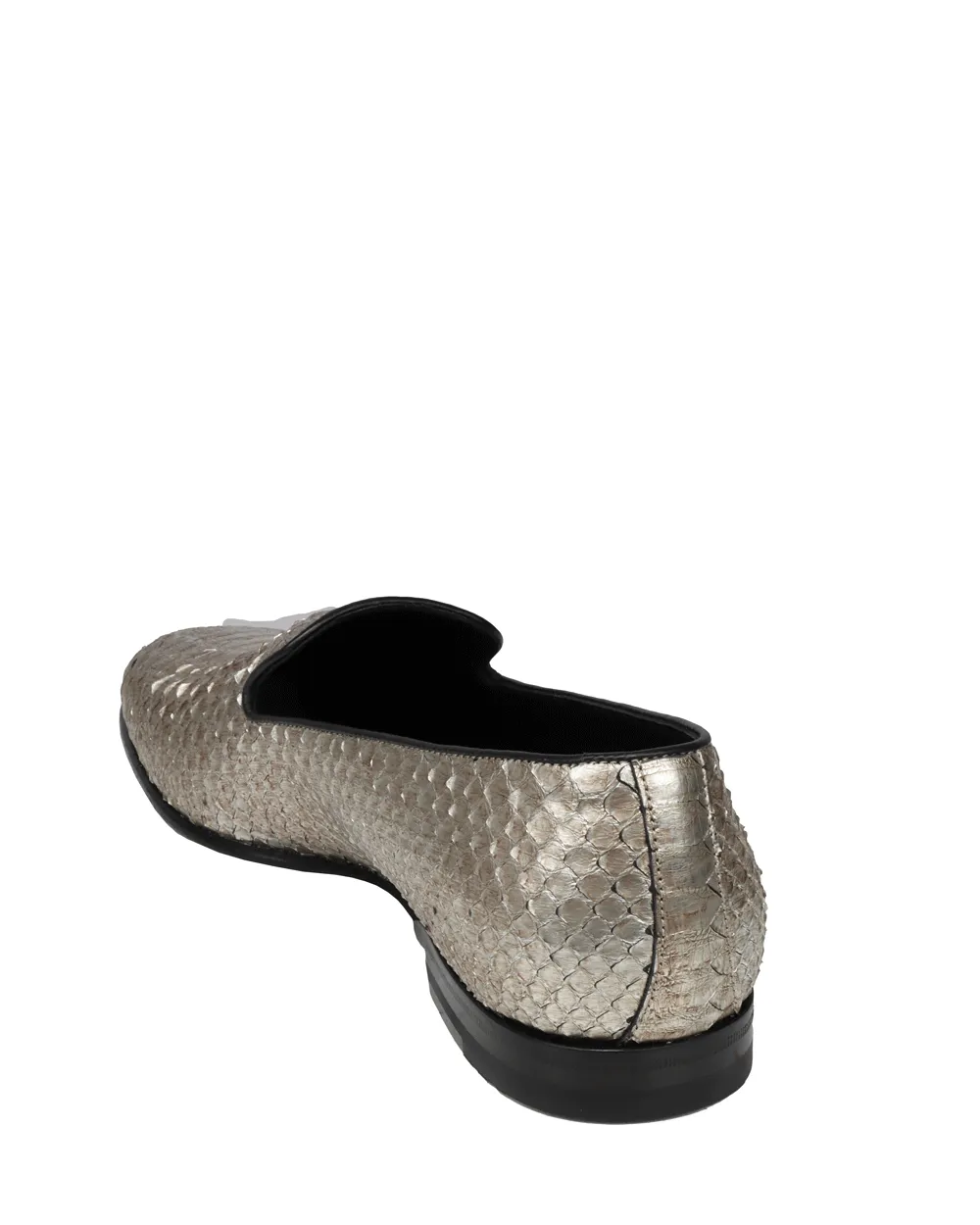 Mario Python Loafer in Silver