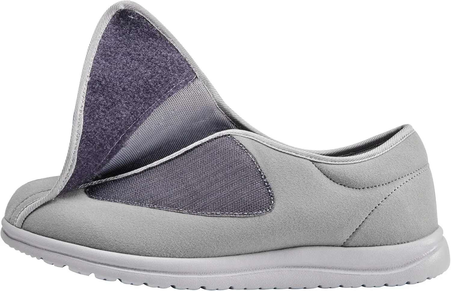 Men Wide Walking Shoes Adjustable Velcr Elderly Diabetic Edema Swollen Feet Outdoor Lightweight Anti Slip Sneaker Sole