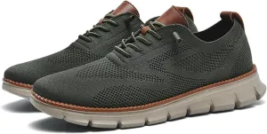 Mens Casual Dress Shoes,Breathable Lightweight Sports Shoes Mesh Shoes,Oxfords Lace Up Business Walking Shoes
