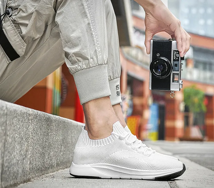 Men's Fashionable Breathable Casual Hidden Heel Sneaker