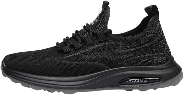 Men's Leather Comfortable Sneakers Shoes Wedding Low Top Business Work Mesh Shoes