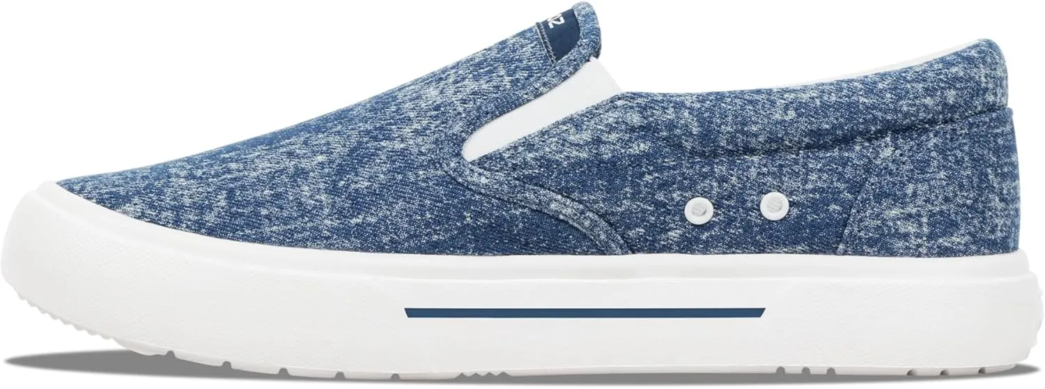 Men's Sunwashed Slip-On Fishing Shoes | Water-Repellent, Pre-Shrunk Nylon/Cotton Blend | Arch Support, Padded Collar, & Sneaker Platform