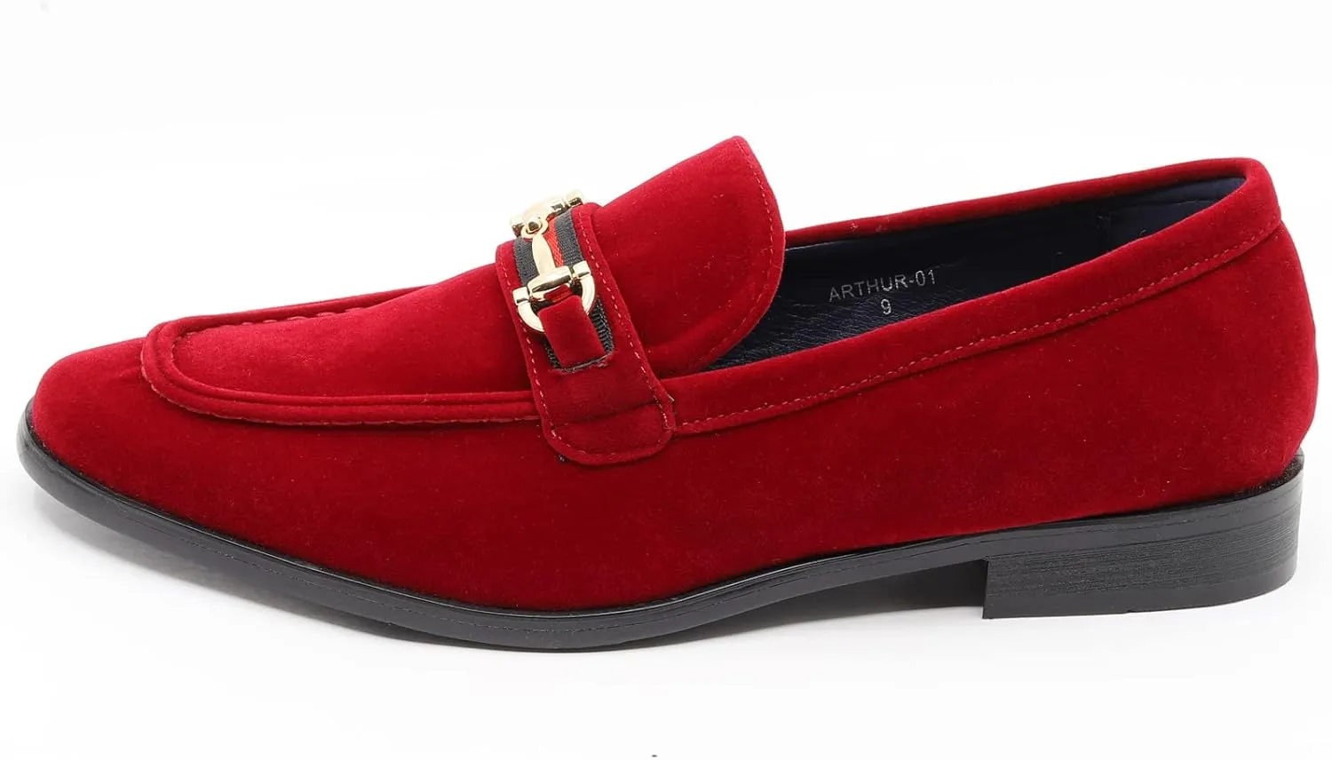 Men's Vintage Velvet Designer Classic Dress Tuxedo Loafers Slip On Shoes Arthur-01