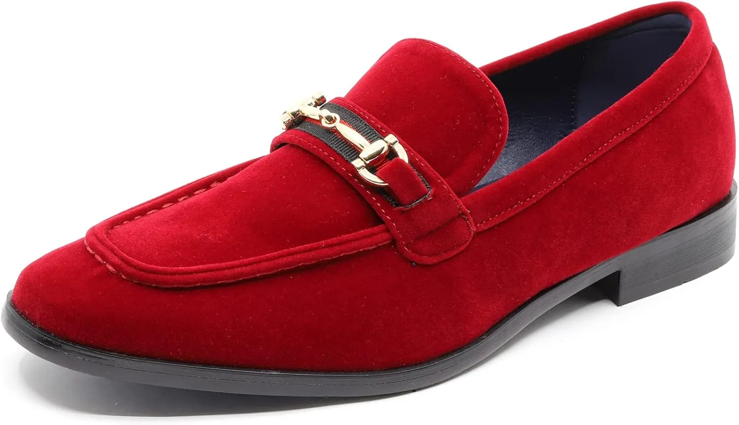 Men's Vintage Velvet Designer Classic Dress Tuxedo Loafers Slip On Shoes Arthur-01