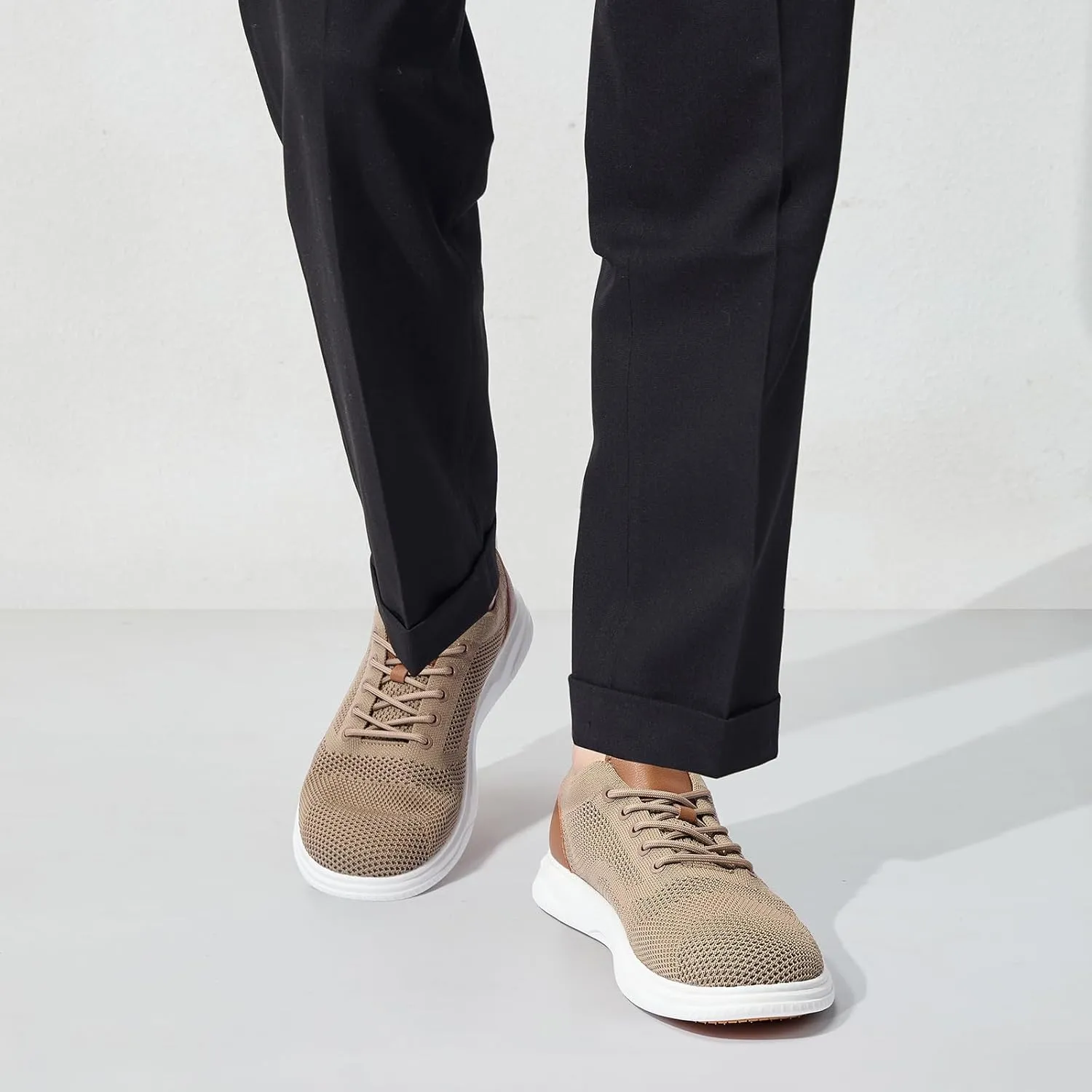 Men's Wide Toe Box Sneaker Casual Business Shoes | Breathable, Slip-Resistant, and Long-Lasting | Perfect for Office or Casual Wear | All-Day Comfort