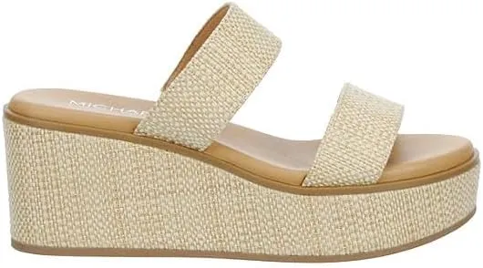 Michael By Michael Shannon Pierre - Women's Platform Open Toe Two Band Slip-On Slide Sandals