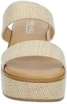 Michael By Michael Shannon Pierre - Women's Platform Open Toe Two Band Slip-On Slide Sandals