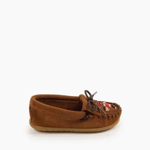 Minnetonka Kids' Brown Thunderbird Moc