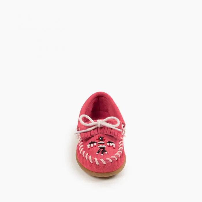 Minnetonka Kids' Hot Pink Thunderbird Moc