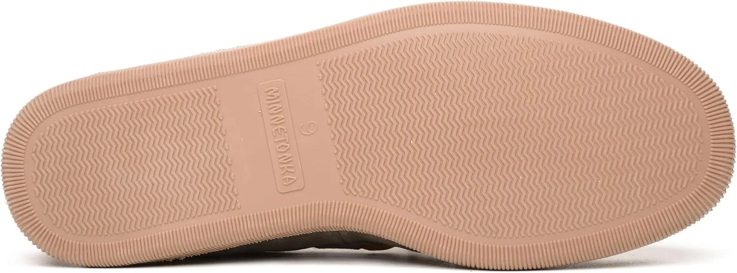 Minnetonka Men's Sheepskin Hardsole Moccasin Slippers