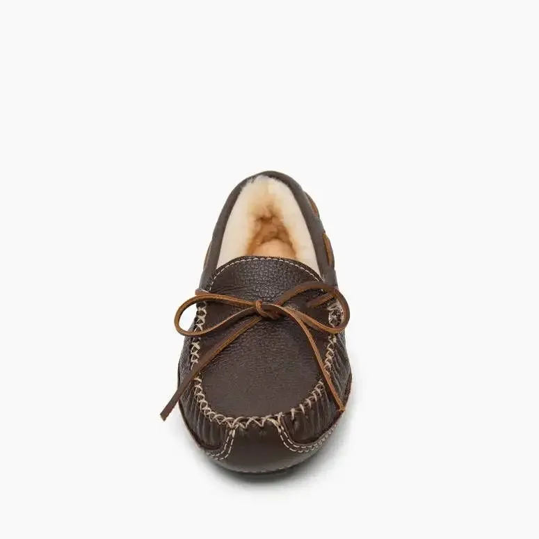 Minnetonka - Sheepskin Moose Slipper - Chocolate