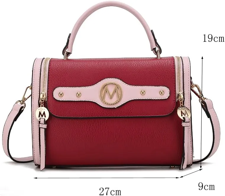 MKF Collection Crossbody Bag for Women, Vegan Leather Designer Shoulder Bag Purse Handbag By Mia K