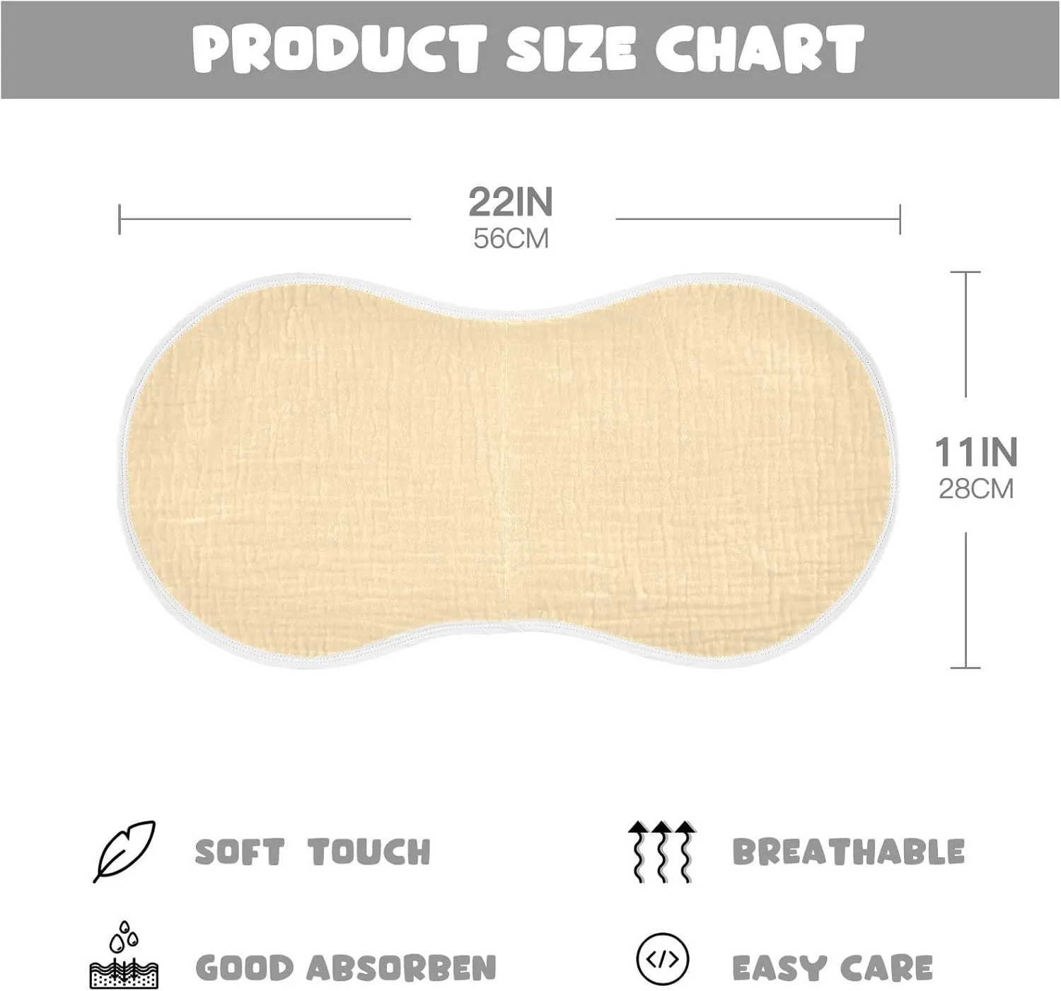 Moccasin Burp Cloths for Baby Boys Girls 4 Pack Burping Cloth, Burp Clothes, Newborn Towel, Milk Spit Up Rags,Burpy Cloth Moccasin