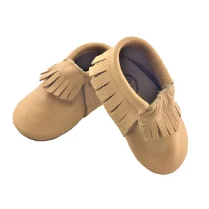 Moccasin Frill - Beige - Size 2