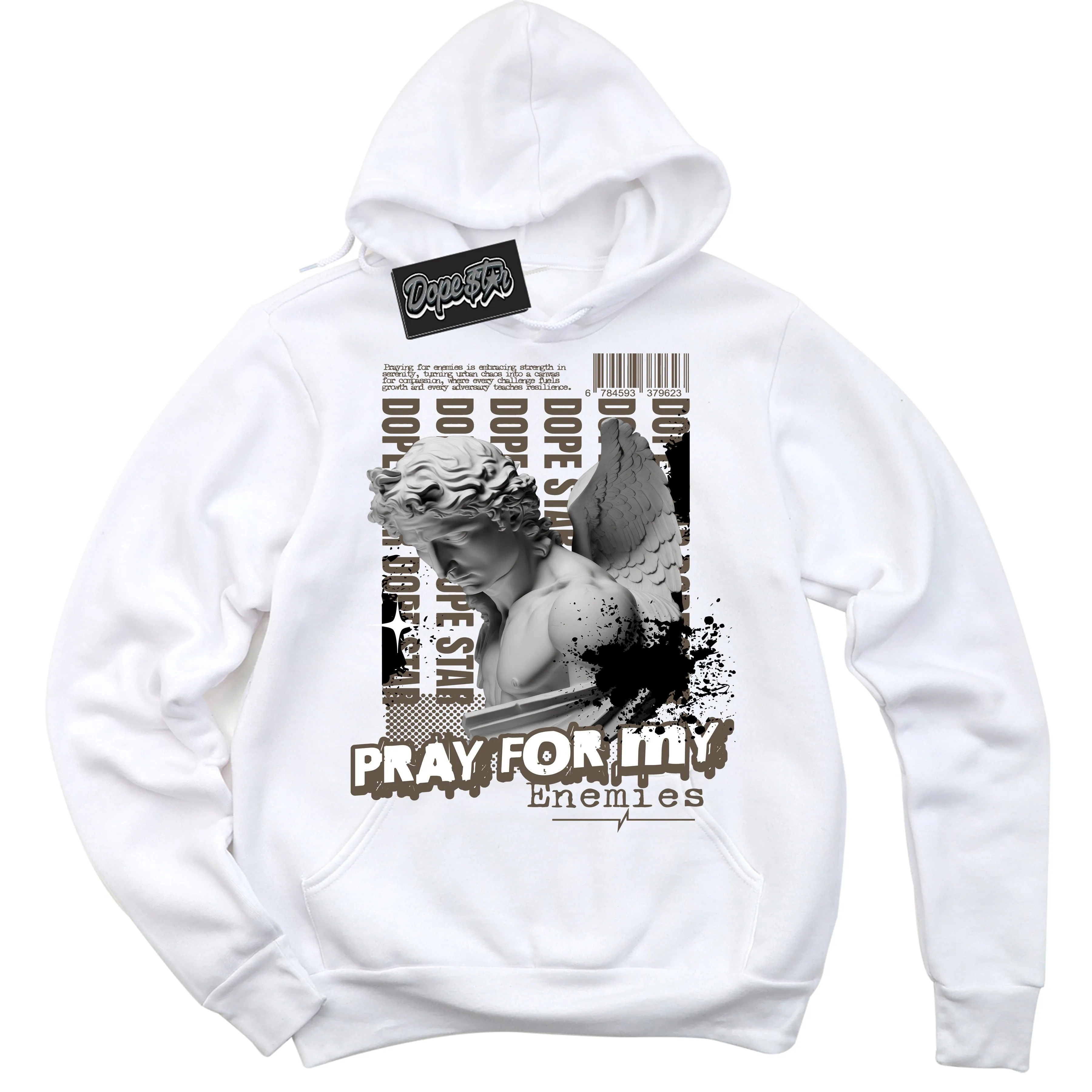 Mocha Palomino 1s Sneaker Hoodie Pray Enemies Graphic