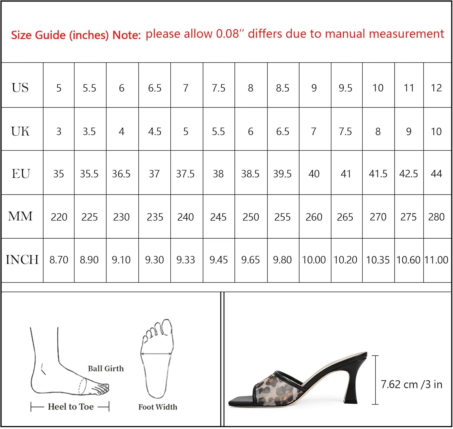 Modatope Womens Heeled Sandals Open Square Toe Heels Chunky Block Heel Slip On Sandals for Women
